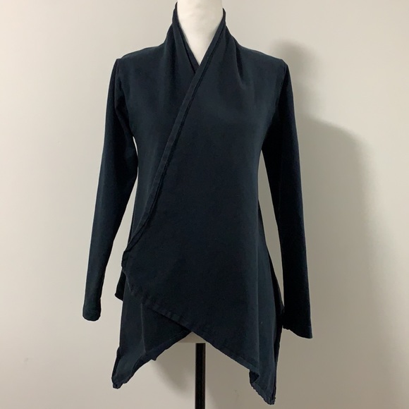 Mama B Structured Cotton Waterfall Blazer - Picture 5 of 13